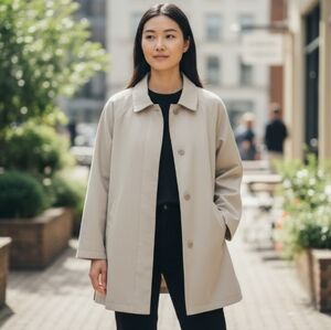 Collection By Cherokee Classic Beige Women's Coat Velvety Feel